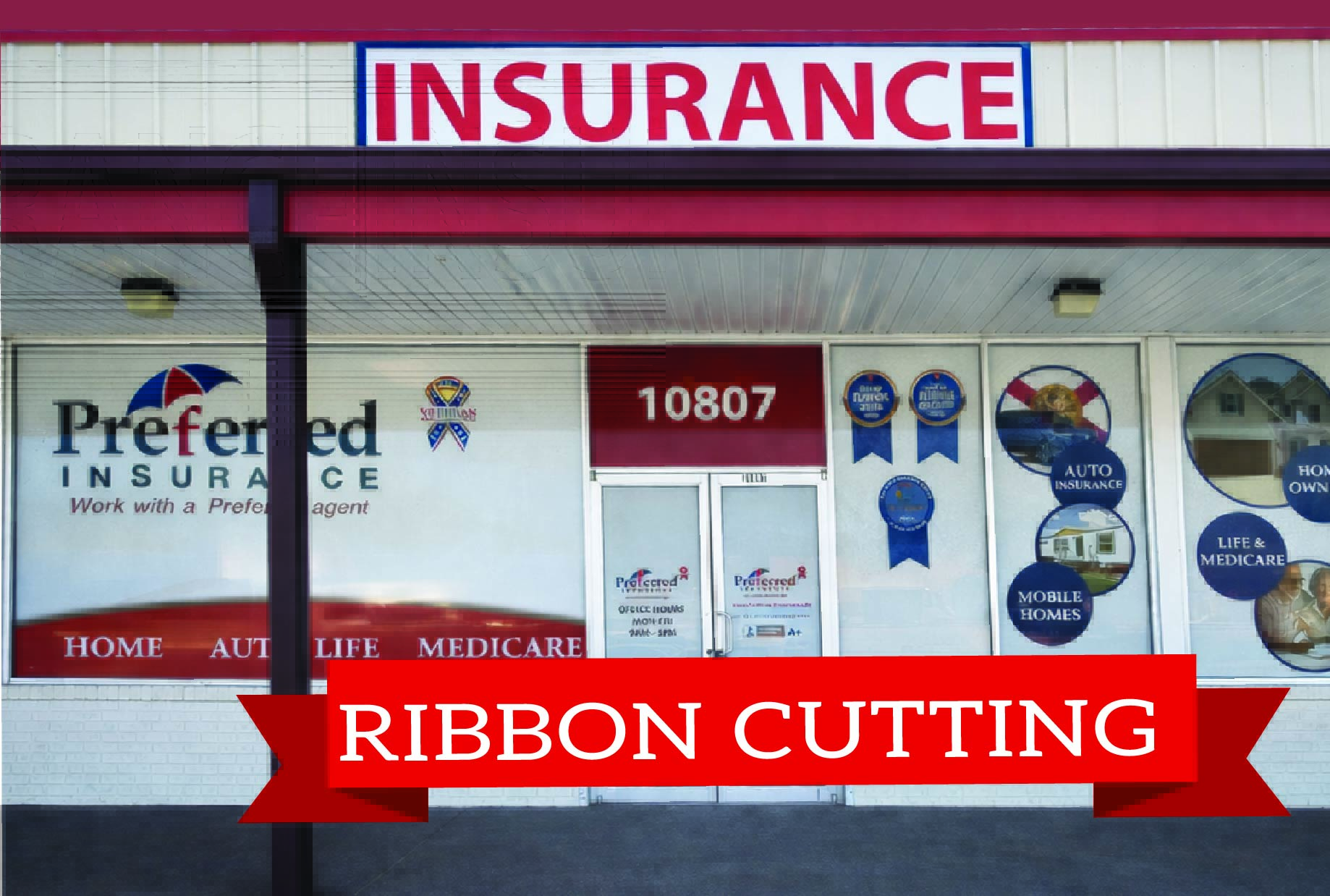 Belleview FL Preferred Insurance ribbon cutting ceremony grand opening